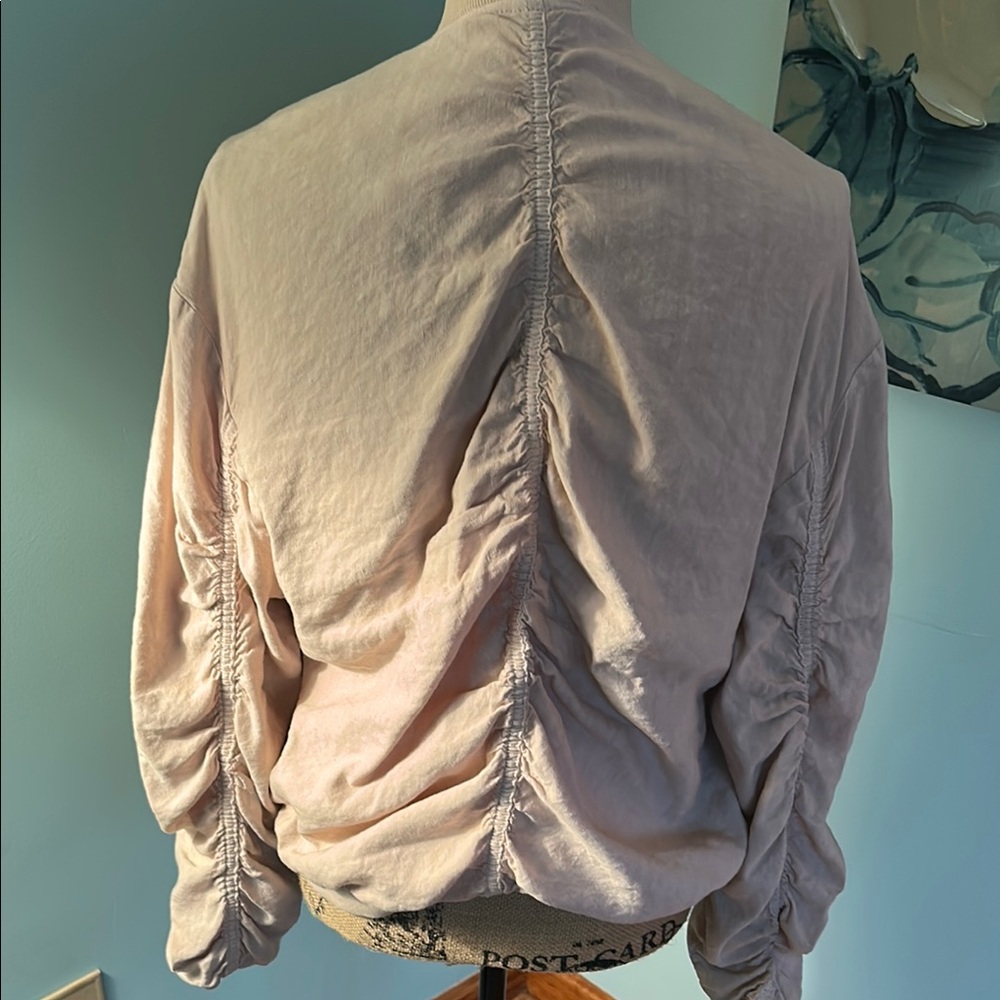 Free People Cream Bomber Jacket - Picture 10 of 14